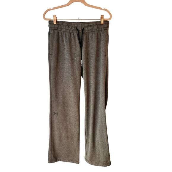 Under Armour Women's Icon Fleece Wide Leg Pants Dance Baggy Gray S - Picture 4 of 7